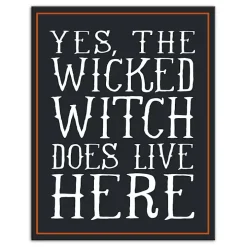 Wicked Witch Lives Here Canvas Art Print