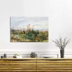 Wildflower With a View Canvas Art Print