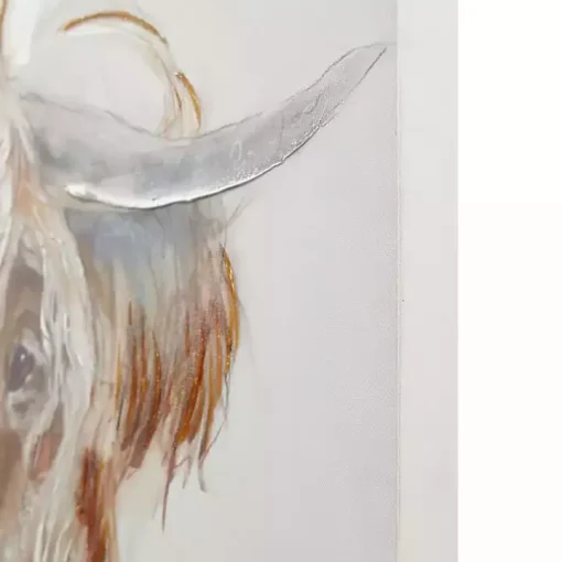 Windswept Highland Bull Canvas Art Print