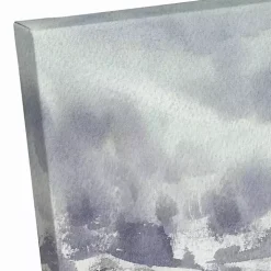 Winter Abstract Landscape Canvas Art Print