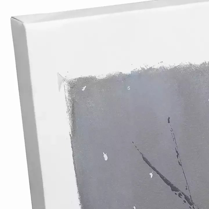 Winter Barn and Truck Canvas Art Print