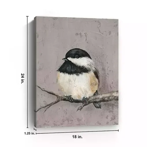 Winter Bird IV Giclee Canvas Art Print