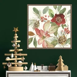 Winter Blooms Framed Canvas Art Print