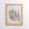 Winter Cabin in the Woods Framed Art Print