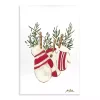 Winter Mittens on Clothesline Wall Plaque