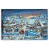 Winter Village Christmas Giclee Canvas Art Print