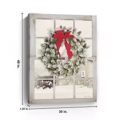 Winter Window View Canvas Art Print