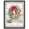 Winter Window View Framed Canvas Art Print, 32x42