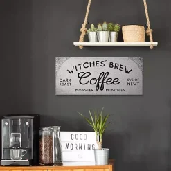 Witches Brew Coffee Halloween Canvas Art Print