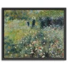 Woman with Parasol Garden Canvas Print, 22x18 in.
