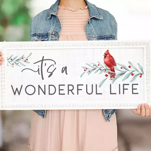 Wonderful Life Beaded Frame Wall Plaque