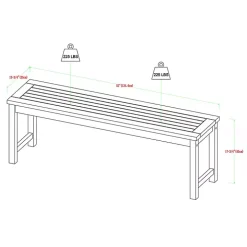 Wood Slat Back 4-pc. Outdoor Dining Set