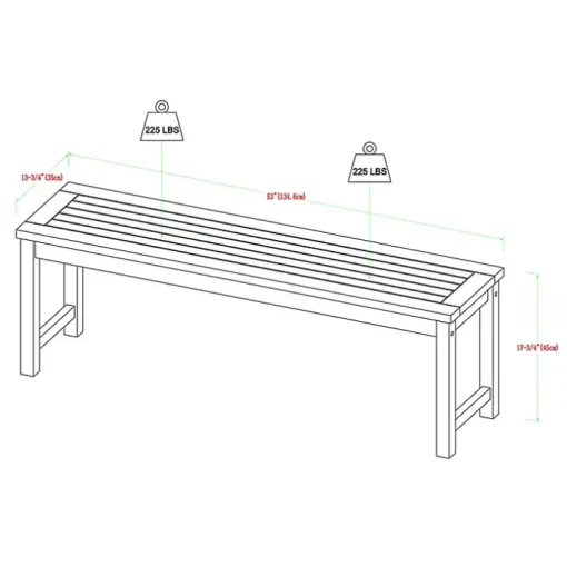 Wood Slat Back 4-pc. Outdoor Dining Set