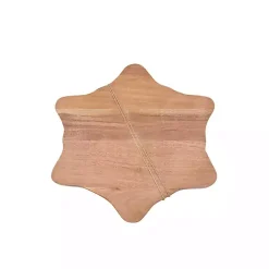 Wood Snowflake Serving Board with Spreader