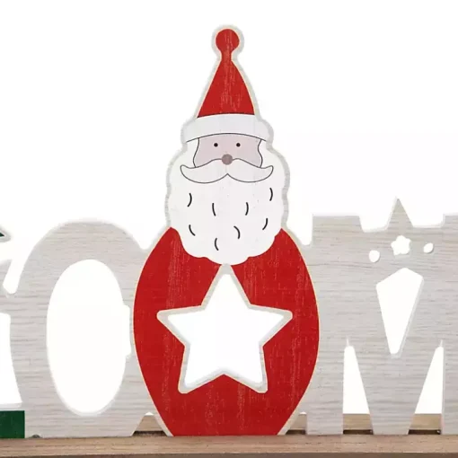 Wooden Welcome Christmas Tabletop Sign