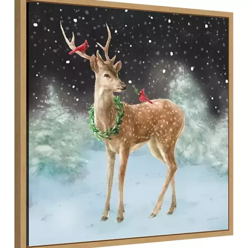 Woodland Celebration Framed Canvas Art Print