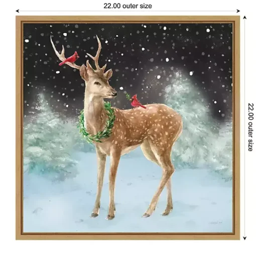Woodland Celebration Framed Canvas Art Print
