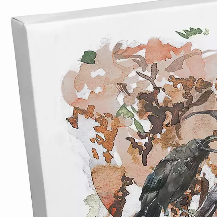 Woodland Ghost Halloween Canvas Art Print