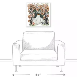 Woodland Ghost Halloween Canvas Art Print