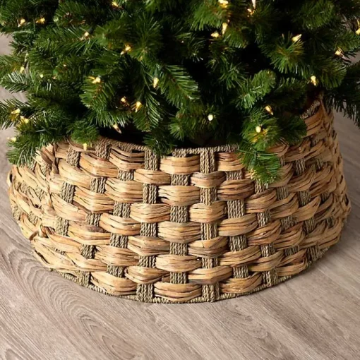 Woven Seagrass Christmas Tree Collar, 28in.
