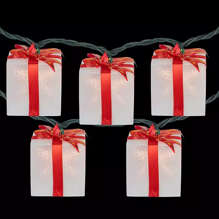 Wrapped Christmas Gifts 10-pc. String Lights