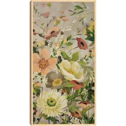 Yellow Flowers Framed Canvas Art Print
