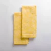 Yellow Jacquard Lemons Kitchen Towels, Set of 2