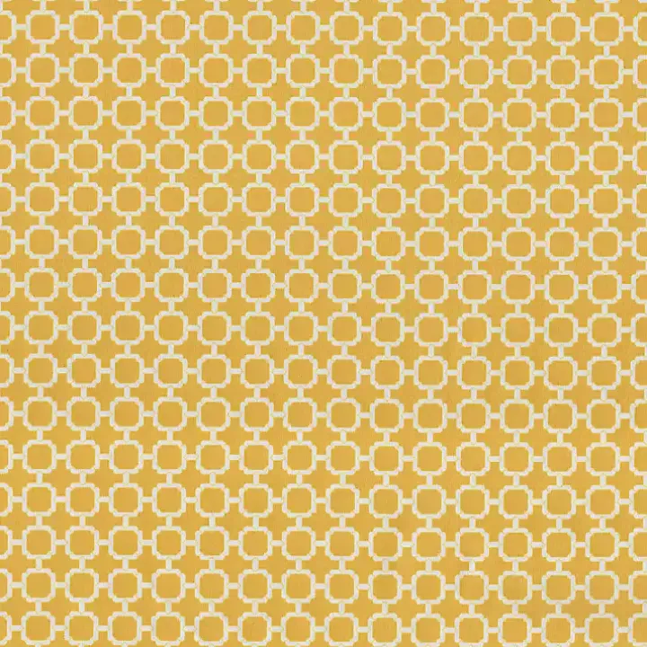 Yellow Square Outdoor Seat Cushions, Set of 2