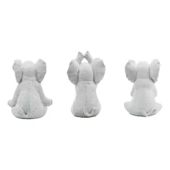 Yoga Elephant Statues, Set of 3