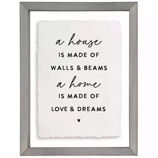 A House Made Wall Plaque
