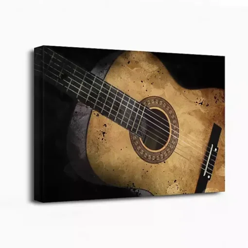 Acoustic Guitar Canvas Art Print