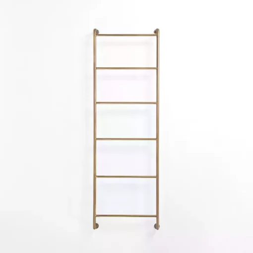 Antique Brass Metal Wall Ladder