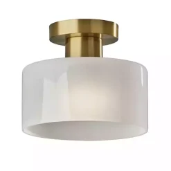 Antique Brass Rhodes Flush Mount Light