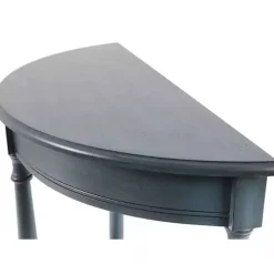 Antique Navy Half Round Console Table