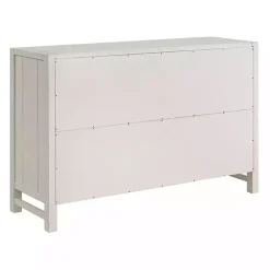 Arden White Wood 6-Drawer Dresser
