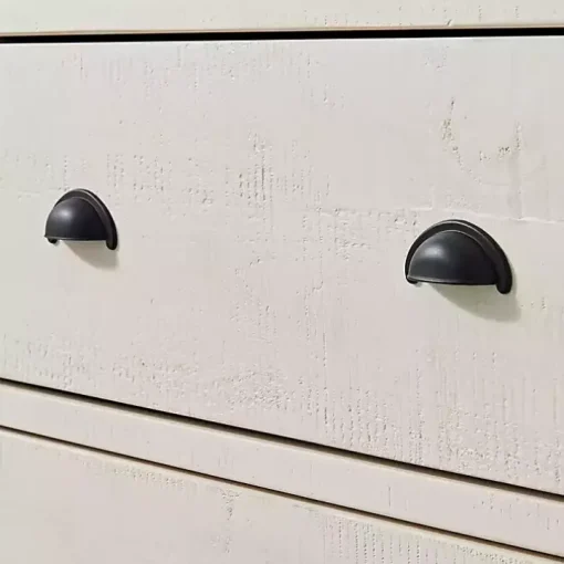 Arden White Wood 6-Drawer Dresser