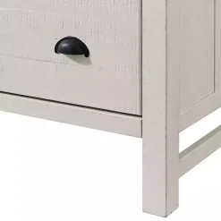 Arden White Wood 6-Drawer Dresser