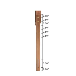 Ash Walnut Wood Panel King Headboard