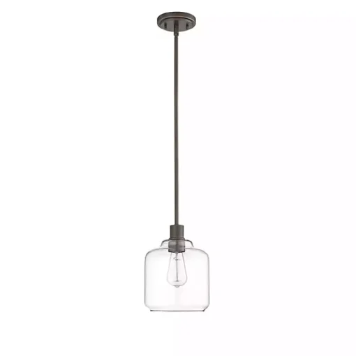 Asheville Bronze Glass Globe Pendant Light