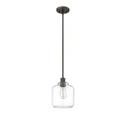 Asheville Bronze Glass Globe Pendant Light