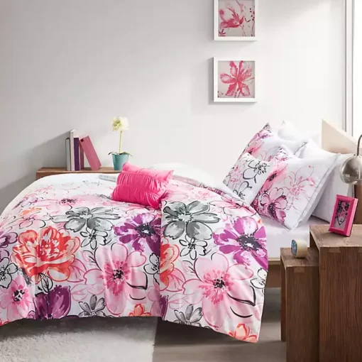 Ashley Floral Twin XL 4-pc. Comforter Set
