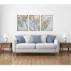 Asian Branches Framed Canvas Art Prints, Set of 3