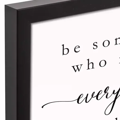 Be Somebody Framed Canvas Wall Plaque