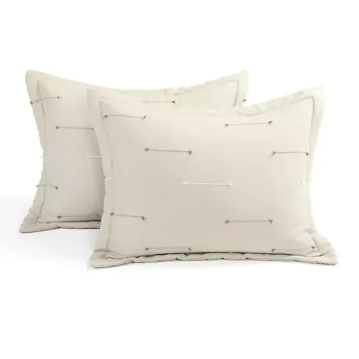 Beige Clip Jacquard 3-pc. Full/Queen Comforter Set