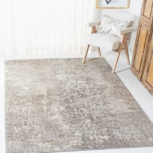 Beige Madison Abstract Area Rug, 5x7
