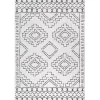 Black and Ivory Moroccan Washable Runner