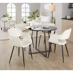 Black Canary Cosmo Round Dining Table