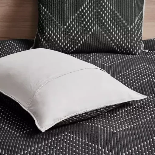 Black Chevron Full/Queen 3-pc. Coverlet Set