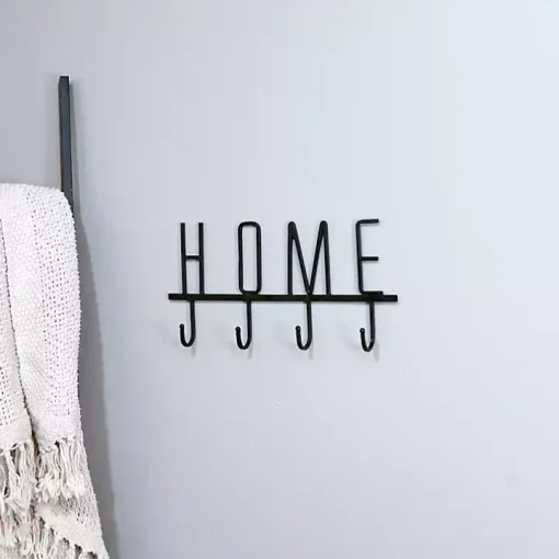 Black Metal Home Wall Hooks