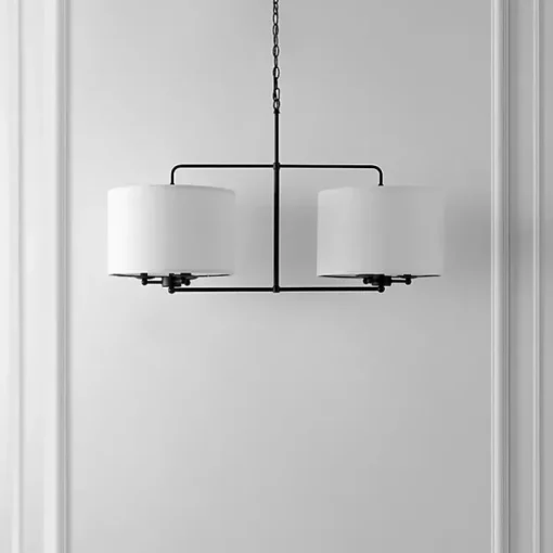 Black Modern Cluster Chandelier